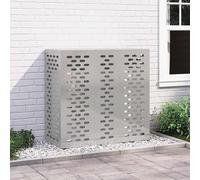 vidaXL Air Conditioner Cover Silver 110 x 50 x 105 cm Stainless steel