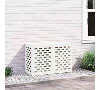 vidaXL Air Conditioner Cover White 90 x 40 x 60 cm Steel