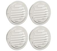 vidaXL Air Vent Covers 4 pcs Silver 125 mm Stainless Steel