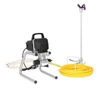 vidaXL Airless Paint Sprayer 10 m Spray Hose 220V 2L/min 227 bar Black, High Pre