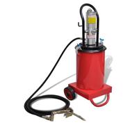 vidaXL Airpress Pneumatic Grease Injector - 12L Capacity, Metal, Red - Garage & Workshop Lubrication Tool