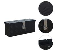 vidaXL Aluminium Box 485x140x200 mm Black