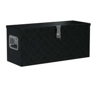 vidaXL Aluminium Box 80x30x35 cm Black