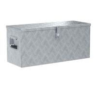 vidaXL Aluminium Box 80x30x35 cm Silver