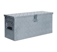 vidaXL Aluminium Box With Locking System - Durable and Rust-Resistant, Lightweight, Compact Design - Ideal for Vehicle or Garage Storage - Size: 76.5x26.5x33 cm