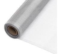 vidaXL Aluminium Mesh Screen - 60x500 cm Silver Mesh for Screens/Doors/Windows, Bird/Rabbit/Chicken Cage Fencing, DIY Crafts