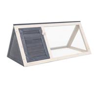 vidaXL Animal Rabbit Cage Grey Wood UK GF0