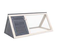 Vidaxl Animal Rabbit Cage Grey Wood