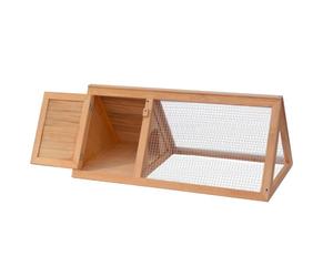 vidaXL Animal Rabbit Cage Wood Pet Cubby Room Hutch Habitat House Carrier