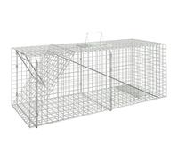 vidaXL Animal Trap Humane Rat Trap Cat Cage Trap Animal Cage Galvanised Iron