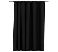 vidaXL Linen-Look Blackout Curtain with Hooks Anthracite 290x245 cm