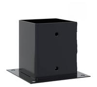 vidaxl anthracite post bases 4 pcs 101x101 mm powder-coated steel durable and versatile for gazebos