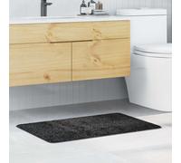 vidaXL Dark Grey Non-Slip Rectangular Bath Mat/Rug - Waterproof Polyester 60x90 cm for Bathroom/Laundry Room/Poolside