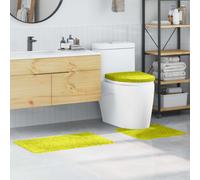 vidaXL Anti-slip Bath Mat Set 3 pcs Green PP