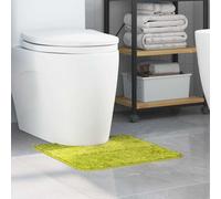 vidaXL Anti-slip Bath Mat with Toilet Cut Green 50 x 50 cm PP