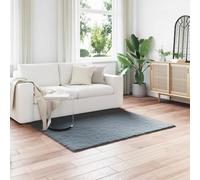 vidaXL Anti-Slip Faux Rabbit Fur Rug Olite Anthracite 120 x 120 cm