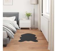 vidaXL Anti-Slip Faux Rabbit Fur Rug Olite Black 60 x 90 cm Polyester