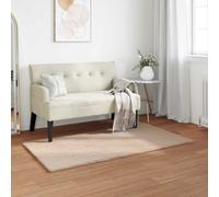 vidaXL Anti-Slip Faux Rabbit Fur Rug OLITE Taupe 80 x 150 cm Polyester