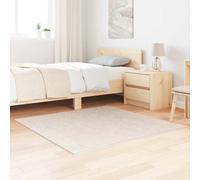 vidaXL Anti-slip Shaggy Rug Cream 120 x 120 cm PP