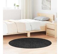 vidaXL Anti-slip Shaggy Rug Dark grey 120 x 120 cm PP