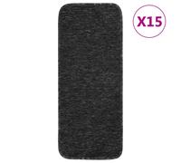 vidaXL Anti Slip Stair Mats 15 pcs 60x25 cm Anthracite Rectangular