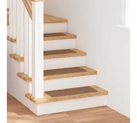vidaXL Anti-slip Stair Mats Latex backing 15 pcs Yellow 60 x 25 cm PP