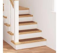 vidaXL Anti-slip Stair Mats Latex backing 15 pcs Yellow 75 x 20 cm PP