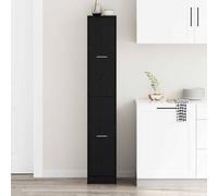 vidaXL Apothecary Cabinet Black oak 30 x 41 x 174.5 cm Engineered wood