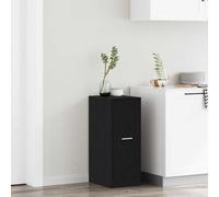 vidaXL Apothecary Cabinet Black oak 30 x 41 x 77.5 cm Engineered wood