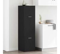 vidaXL Apothecary Cabinet Black oak 40 x 41 x 144.5 cm Engineered wood