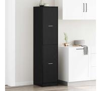 vidaXL Apothecary Cabinet Black oak 40 x 41 x 174.5 cm Engineered wood