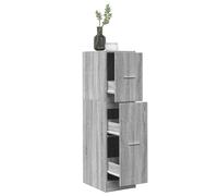 vidaXL Apothecary Cabinet Concrete Grey 30x41x118 cm Engineered Wood