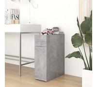 vidaXL Apothecary Cabinet Concrete Grey Engineered Wood Cabinet Organiser