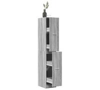 vidaXL Apothecary Cabinet Grey Sonoma 30x41x174.5 cm Engineered Wood