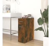 (smoked oak) vidaXL Apothecary Cabinet Chipboard Home Storage Cabinet Set Multi Colours