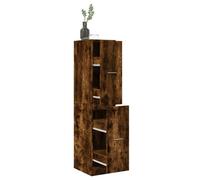 vidaXL Apothecary Cabinet Smoked Oak 30x41x144.5 cm Engineered Wood