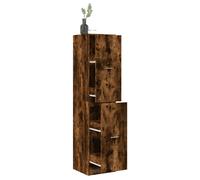 vidaXL Apothecary Cabinet Smoked Oak 40x41x174.5 cm Engineered Wood