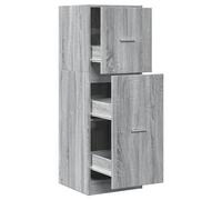 (grey sonoma, 40 x 41 x 118 cm) vidaXL Apothecary Cabinet Storage Cabinet Apothecary Cupboard Engineered Wood