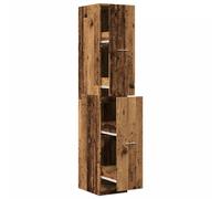 vidaXL Apothecary Cabinet Old Wood 30x41x174.5 cm Engineered Wood