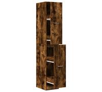vidaXL Apothecary Cabinet Smoked Oak 30x41x174.5 cm Engineered Wood