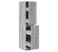 (grey sonoma, 30 x 41 x 144.5 cm) vidaXL Apothecary Cabinet Storage Cabinet Apothecary Cupboard Engineered Wood