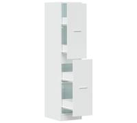 vidaXL Apothecary Cabinet Storage Cabinet High Gloss White Engineered Wood