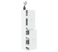 vidaXL Apothecary Cabinet White 40x41x174.5 cm Engineered Wood