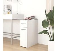vidaXL Apothecary Cabinet White Engineered Wood Storage Cabinet Home Organiser