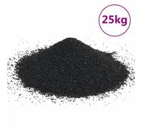 vidaXL Aquarium Sand Natural River Sand Substrate Aquarium Gravel 25 kg Black