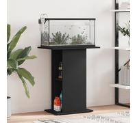 vidaXL Aquarium Stand Black 60.5x36x72.5 cm Engineered Wood