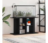 vidaXL Aquarium Stand Black Oak - Engineered Wood Fish Tank Cabinet 100x40x60 cm with Ample Storage and Modern Sleek Design