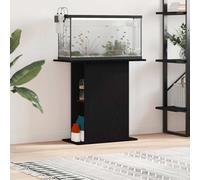 vidaXL Aquarium Stand Black Oak 75x36x72.5 cm Engineered Wood