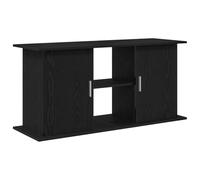 vidaXL Aquarium Stand/Black Oak Fish Tank Cabinet - Engineered Wood Storage - 121x41x58 cm