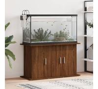 vidaXL Engineered Wood Aquarium Stand - Modern Brown Oak Fish Tank Cabinet with Storage Compartments - 101x41x58 cm